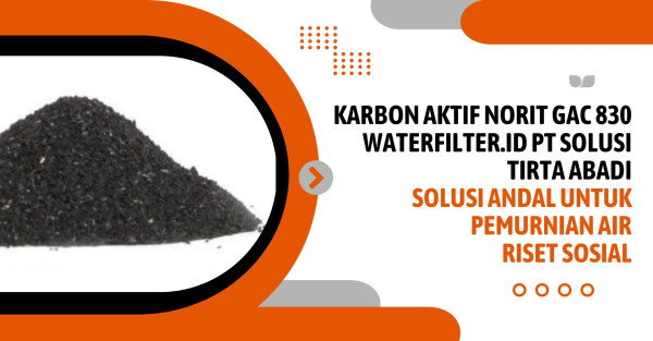 Karbon Aktif Norit GAC 830 waterfilter.id PT Solusi Tirta Abadi: Solusi Andal untuk Pemurnian Air